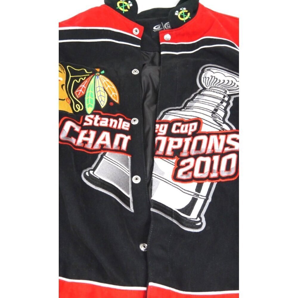 G-lll by Carl Banks CHICAGO BLACKHAWKS NHL Stanley Cup 2010 jacket men's size XL - Picture 6 of 6